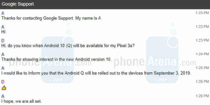 дата выхода Android 10