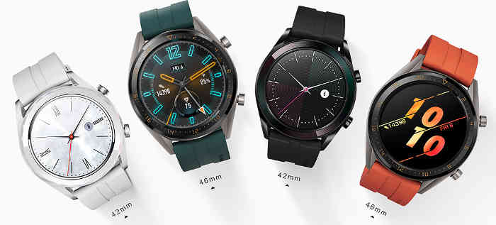 варианты размеров Huawei Watch GT 2
