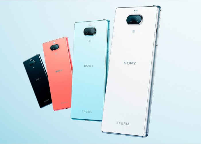 варианты цвета Sony Xperia 8